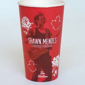 SHAWN MENDES TIM HORTONS FIRST STADIUM CONCERT PAPER CUP Size Large LIMITED EDT